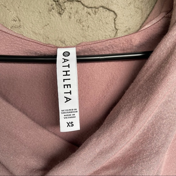 Athleta Women's Cowl Neck Sweater - Soft Pink - Picture 7 of 8